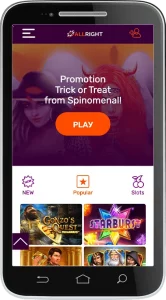 all right casino mobile